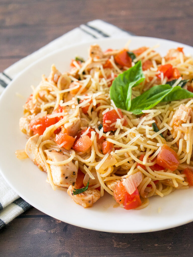 Tomato Basil Chicken Pasta