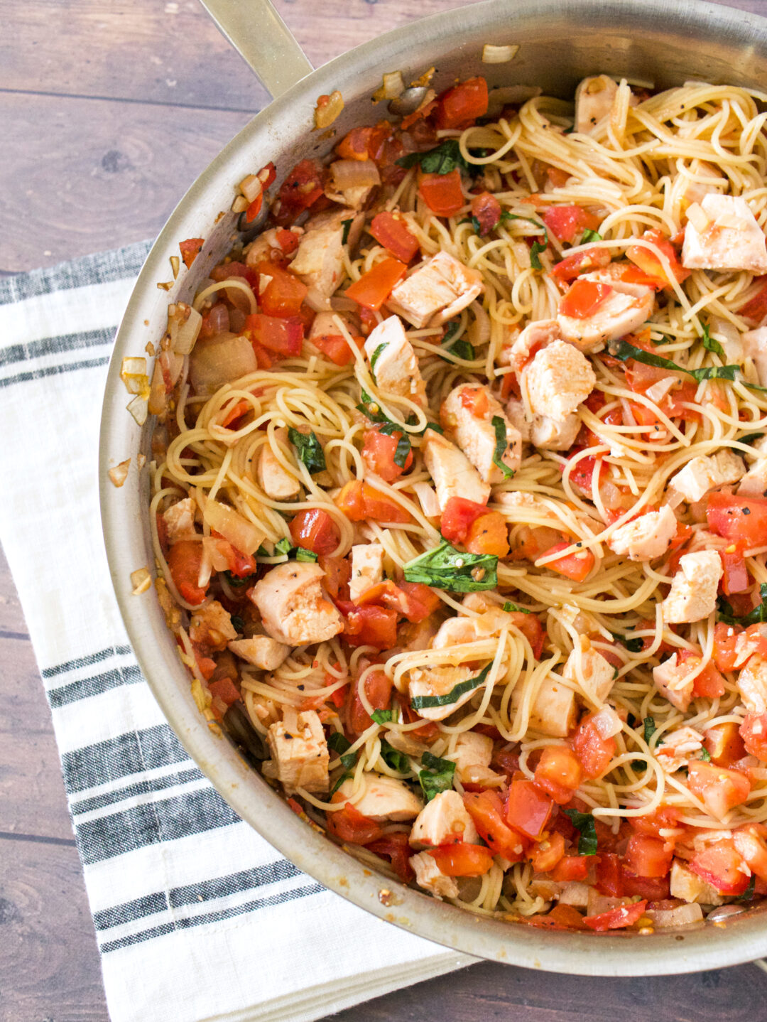 Tomato Basil Chicken Pasta – Recipes By Val