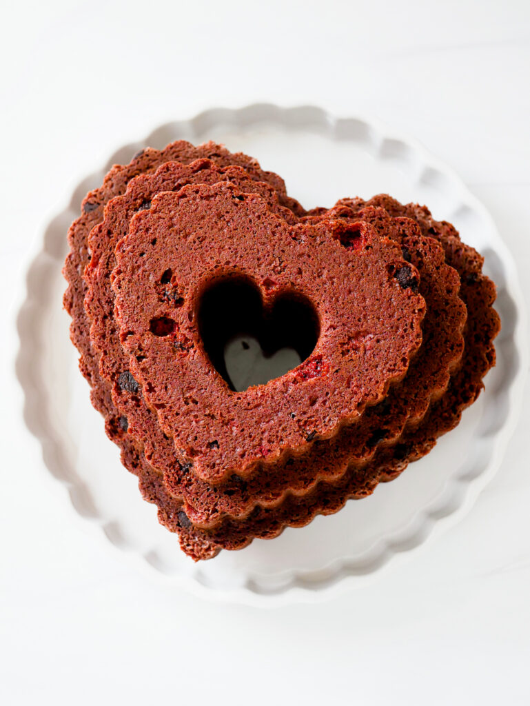 Heart-Shaped Red Velvet Bundt Cake